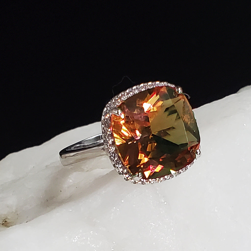 Day To Night / 8 / Designer Jewelry Alexandrite Stone Unique Ring Hypoallergenic Silver 925 Ring Gift for Momen