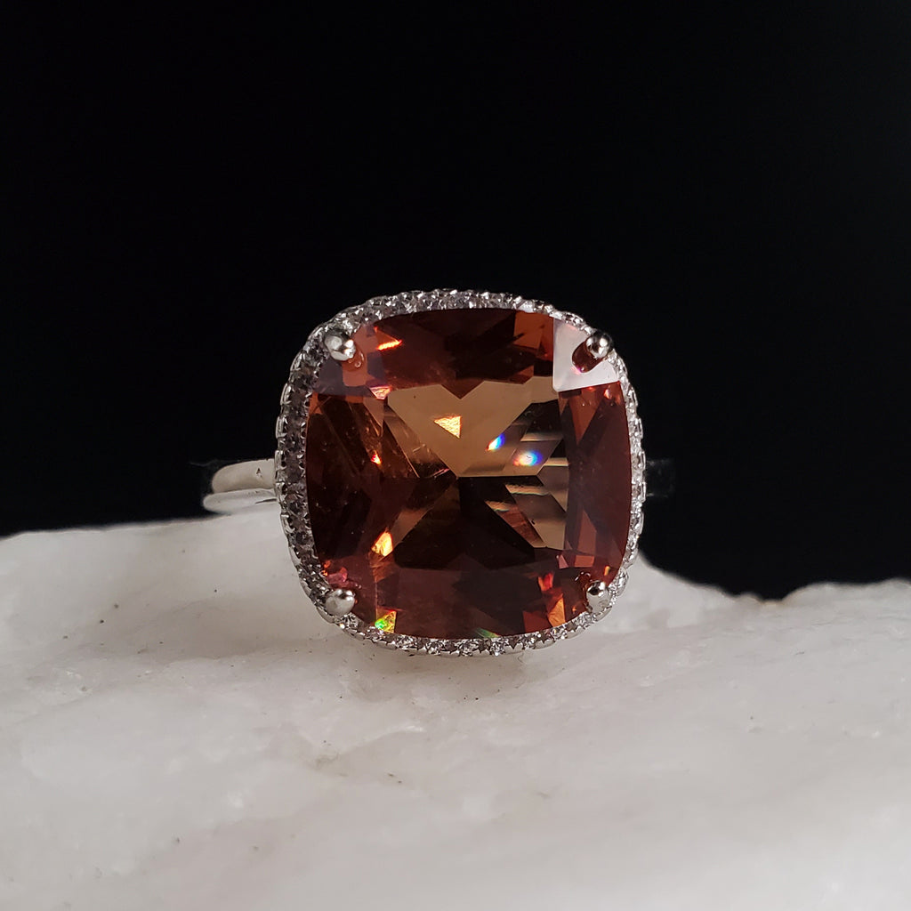 Day To Night / 8 / Designer Jewelry Alexandrite Stone Unique Ring Hypoallergenic Silver 925 Ring Gift for Momen