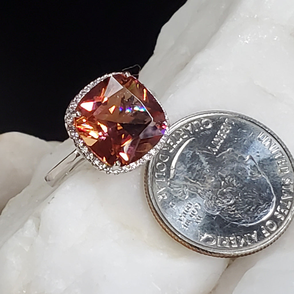 Day To Night / 8 / Designer Jewelry Alexandrite Stone Unique Ring Hypoallergenic Silver 925 Ring Gift for Momen