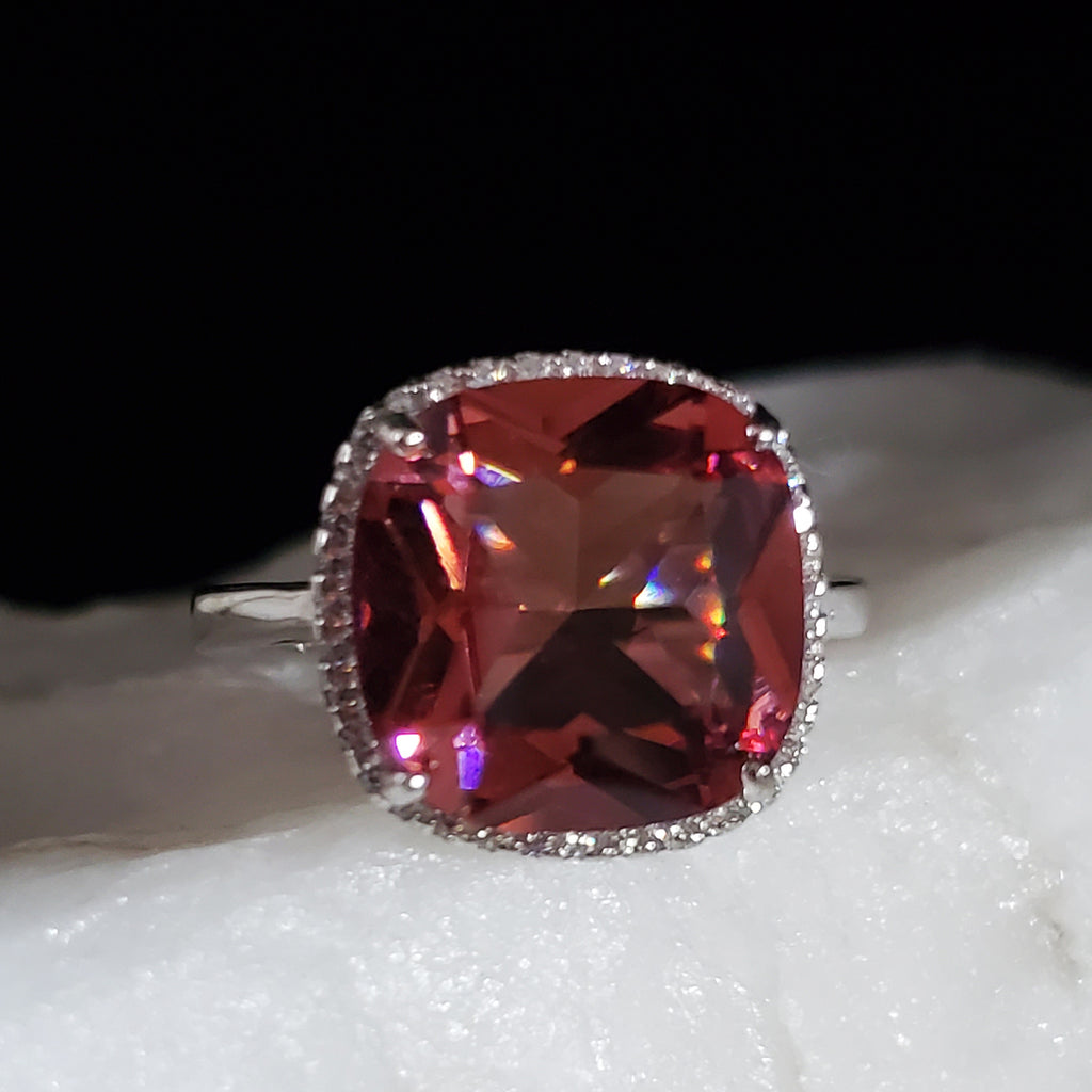 Day To Night / 8 / Designer Jewelry Alexandrite Stone Unique Ring Hypoallergenic Silver 925 Ring Gift for Momen