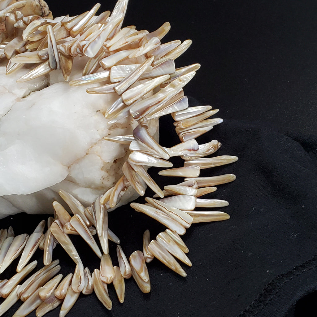 By The Way / Designer Jewelry Double Necklace Shell Mother Of Pearl Stone Necklace Bohemian Seashell Necklace Rare Kauai Puka necklaces