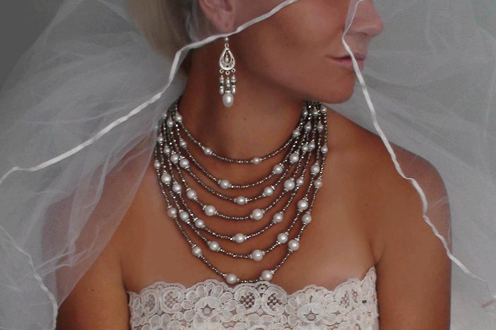 Rings of Love / Necklace for Women Classic Pearls Silver European crystals Necklace Pearl Pendant Unique Pearls Jewelry Gift For Lady