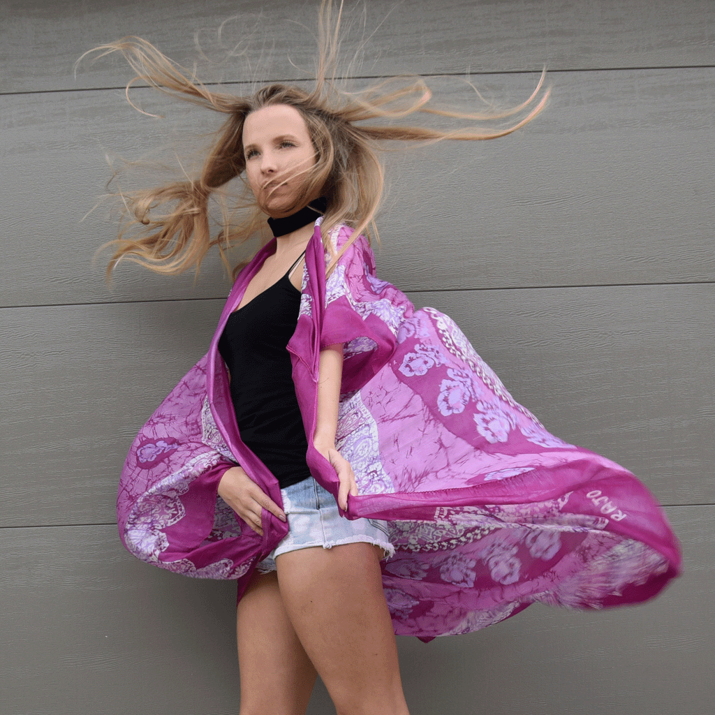 Magenta Charm / Designer Maxi Dress Boho Luxury Resort Wear Fabric Dress Artisan Concept Clothing Unique Upcycled Couture