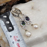 Wildflower / Designer Jewelry Silver Earrings Natural Baroque Pearls Hypoallergenic Jewelry Most Popular Jewelry Gift For Women