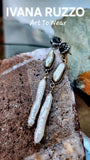 This Is Everything / Silver Earrings Natural Pearls Crystals Stone Hypoallergenic Jewelry Most Popular Jewelry Gift For Women