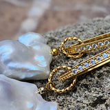 Love Of My Life / Most Popular Jewelry Baroque Pearl Silver Gold Earrings Natural Pearls Studs Hipoalergenic Earrings Gift For Women