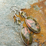 Desert Dreams / Silver Sterling 925 Earrings Natural Pearls Crystals Stone Hypoallergenic Jewelry Jewelry Gift For Women