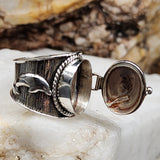 Moon Beast / 7.8 / Designer Jewelry Moonstone Gem Unique Ring Hypoallergenic Silver 925 Ring Gift for Momen