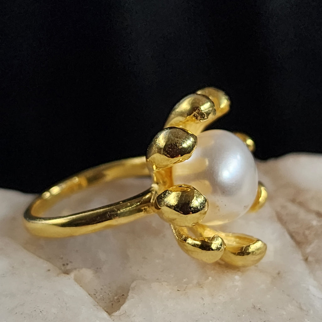 Look Into the Sun / 8 / Most Popular Jewelry Silver Gold Rings Natural Pearls Hypoallergenic Jewelry Gift For Women