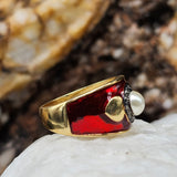 VIVA LA VIDA / 9 / Silver Gold Ring Natural Pearls Stone Hypoallergenic Jewelry Most Popular Jewelry Gift For Women