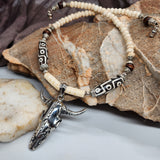 Los Alamos / Bohemian Mens Necklace Natural Stones Chocker Massive Man necklace