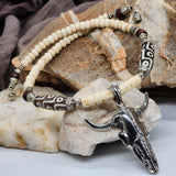 Los Alamos / Bohemian Mens Necklace Natural Stones Chocker Massive Man necklace