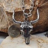 Los Cabos / Bull Skull Chain Necklace For Mens Massive Necklace Hypoallergenic Gift for Man