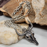 Los Cabos / Bull Skull Chain Necklace For Mens Massive Necklace Hypoallergenic Gift for Man