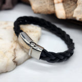Foreigner /  Leather Bracelet for Men Men's Size 9 Leather Men's Jewelry Gift For Man Accessory