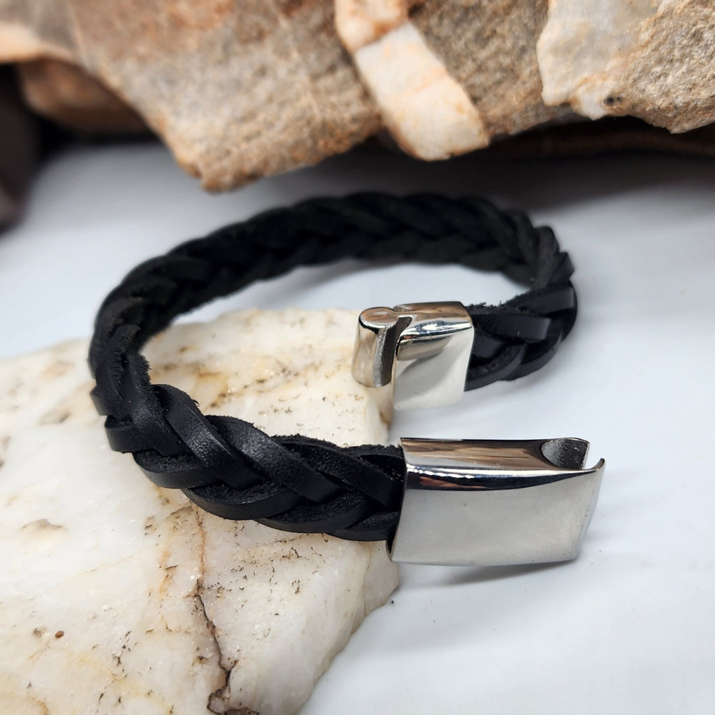 Foreigner /  Leather Bracelet for Men Men's Size 9 Leather Men's Jewelry Gift For Man Accessory