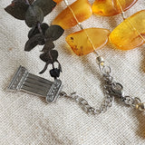 Sun-Drenched / Designer Jewelry Raw Amber Nuggets Stone Pendant Hypoallergenic Jewelry Necklace Natural Amber Gift for Momen