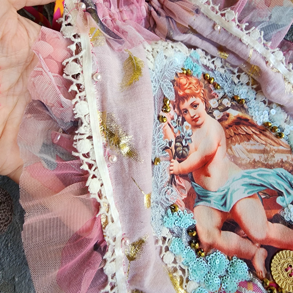 Ma Drôle de Saint-Valentin / Designer Techwear Upcycled Tie Concept Boro Visvim Patchwork Upcycled Vintage Contemporary Jabot