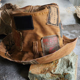 PEACEMAKER / Designer Hat Ripped Patchwork Floppy Top Hat Upcycled Recycled Eco-sustainable