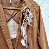 English Riding Rocking Suit / Vintage Designer Jacket Vintage Jacket Up Boho Shabby Chic Jacket Repaired Boro Upcycled Jacket Jacket