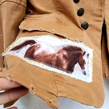 English Riding Rocking Suit / Vintage Designer Jacket Vintage Jacket Up Boho Shabby Chic Jacket Repaired Boro Upcycled Jacket Jacket