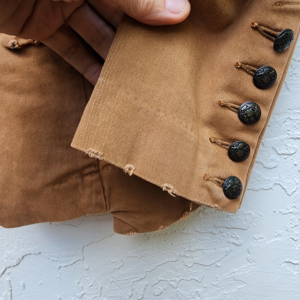 English Riding Rocking Suit / Vintage Designer Jacket Vintage Jacket Up Boho Shabby Chic Jacket Repaired Boro Upcycled Jacket Jacket