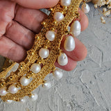 Nested Pearls / Designer Jewelry Gold Necklace Natural Pearls Hypoallergenic Jewelry Most Popular Jewelry Gift For Women