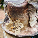 Turtle Beach / Patchwork Hunter Bucket Hat Floral Hemingway Top Hat Quilt Patchwork Top Hat Vintage Cotton Hat