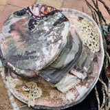 Turtle Beach / Patchwork Hunter Bucket Hat Floral Hemingway Top Hat Quilt Patchwork Top Hat Vintage Cotton Hat
