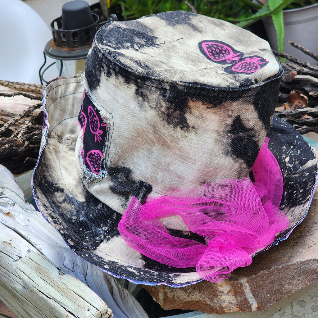 Tea Party / Concept Clothing Avngard Fashion Boro Techniques Hand-stitched Patchwork New Boho Top Hat Streetwear