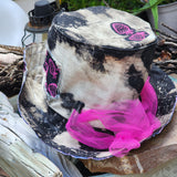 Tea Party / Concept Clothing Avngard Fashion Boro Techniques Hand-stitched Patchwork New Boho Top Hat Streetwear
