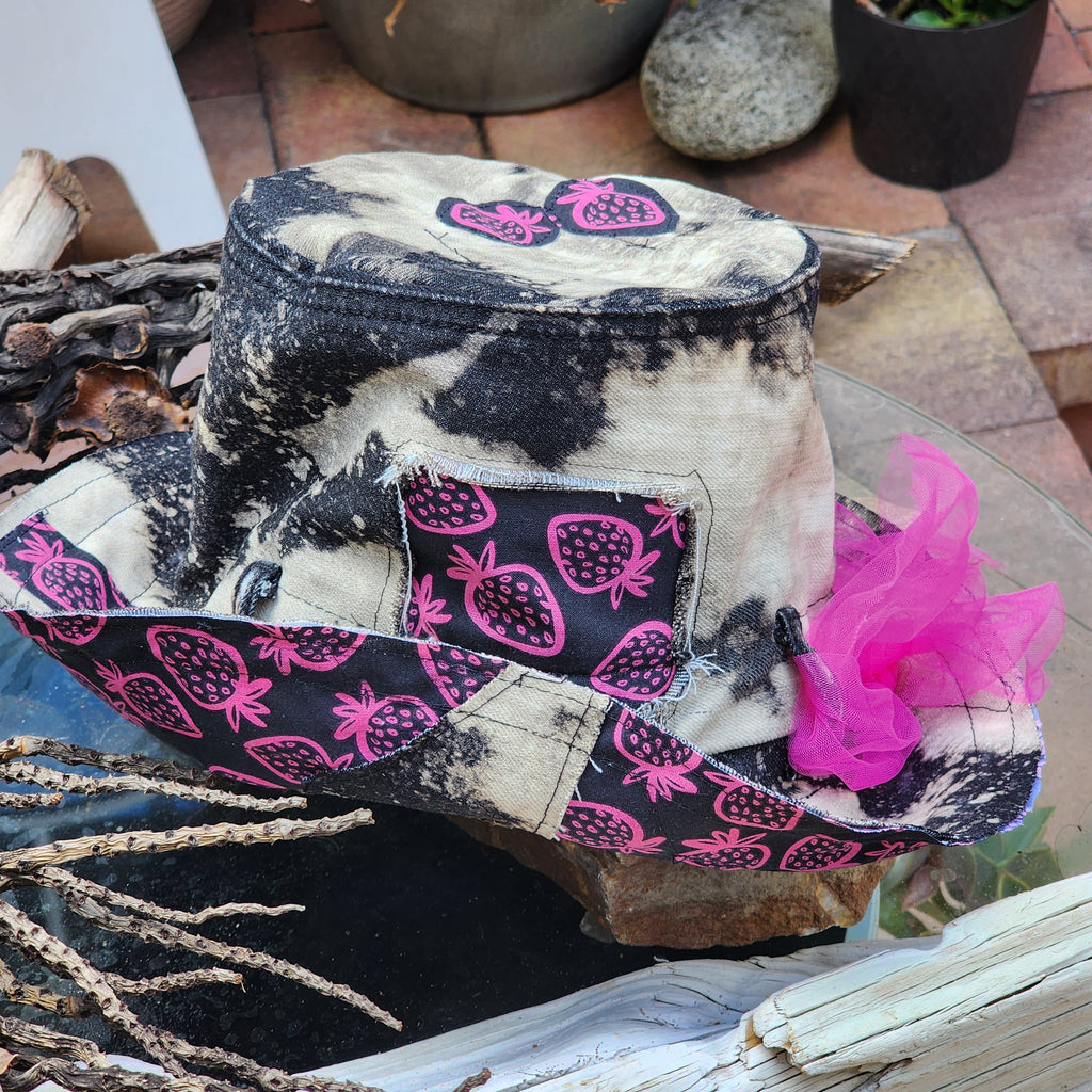 Tea Party / Concept Clothing Avngard Fashion Boro Techniques Hand-stitched Patchwork New Boho Top Hat Streetwear