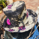 Tea Party / Concept Clothing Avngard Fashion Boro Techniques Hand-stitched Patchwork New Boho Top Hat Streetwear