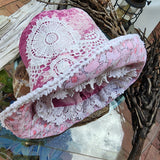 London Lace/ Concept Clothing Avngard Fashion Boro Techniques Hand-stitched Patchwork New Boho Top Hat Streetwear