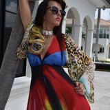 MAKE ME YOURS / Designer Maxi Dress Boho Luxury Resort Wear Fabric Dress Artisan Concept Clothing Unique Upcycled Couture