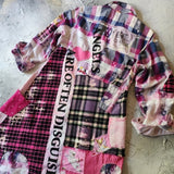 Dogs Angels / Designer Kimono Duster Upcycled Couture Vintage Denim Flannel Concept Boro Visvim Patchwork Sustainable Artisan