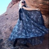 SAFARI / What To Wear For Art Event In Basel Miami Giraffe African Print Maxi Dress For Fashion Photo shoot