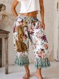 Venetian Rose / Bloomers Victorian Pants Shabby Chic Aplique Botticelli Venus Portrait Patchwork Romantic Chic Patched Avant-garde