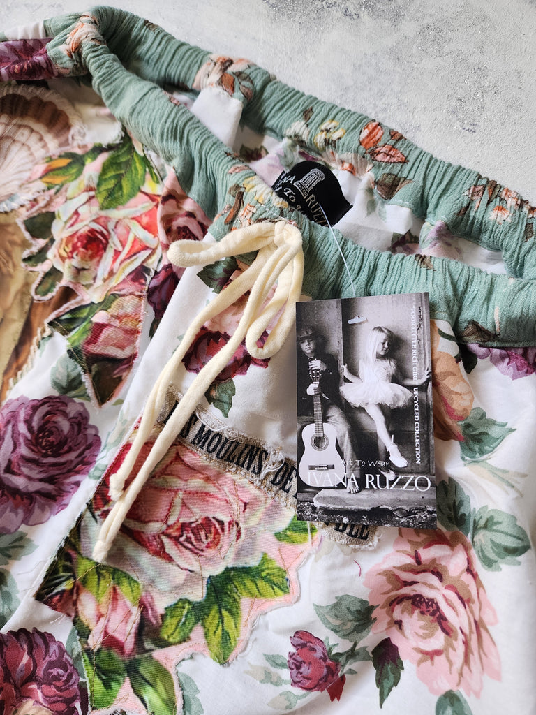 Venetian Rose / Bloomers Victorian Pants Shabby Chic Aplique Botticelli Venus Portrait Patchwork Romantic Chic Patched Avant-garde