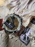 Laid Back Jen / Vintage Lace Silk Pelerina Kaput Cottage Romantic Flower Big Rose Jabot Bowtie Boho