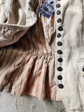 Guardian Soul / Designer Jacket Cottage Linen Patched Avangard Boho Artisan Distressed European Vintage