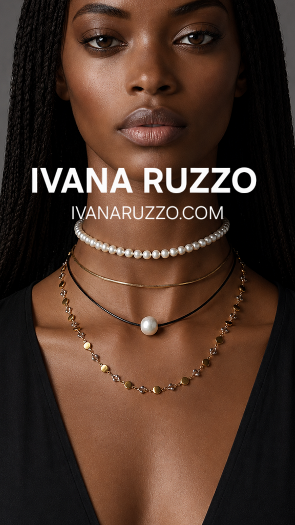 Floating Pearl / 14K Yellow Gold Plated Chain Clasp Freshwatter Large Natural Pearl Genuine Black Leather