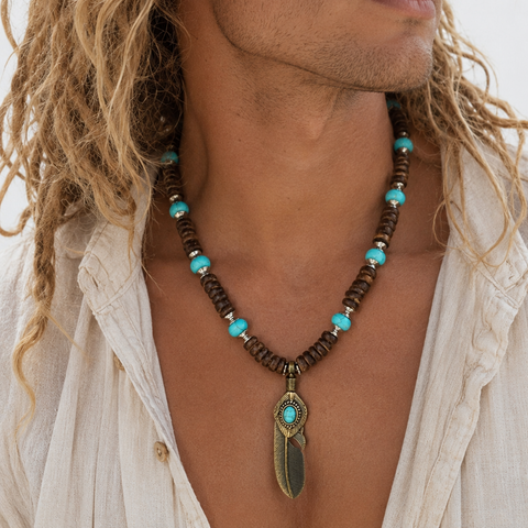 Desert / Necklace for Men Men's Jewelry Boho Man Gift Husband Boyfriend Men's Accessory