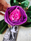 Madame Alfred Vel / Cottage Velvet Jabot Bowtie Romantic Flower Fabric Rose Camellia Velvet Scarf Antique Lace 20th century 60s archives
