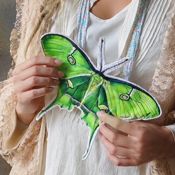 Emerald Luna / Designer Butterfly Necklace Belt Jabot CottageCore Grandmillennial Style Artisan Distressed European Accessories