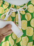 Cloudless Lemon / Bloomers Victorian Pants Shabby Chic Aplique Lemon Floral Print Patchwork Romantic Chic Patched Avant-garde