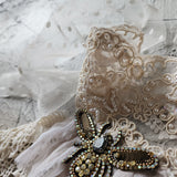 Busy Bee / Designer Techwear Upcycled Denim Tie Hippie Concept Boro Visvim Patchwork Upcycled Vintage Denim Contemporary Jabot