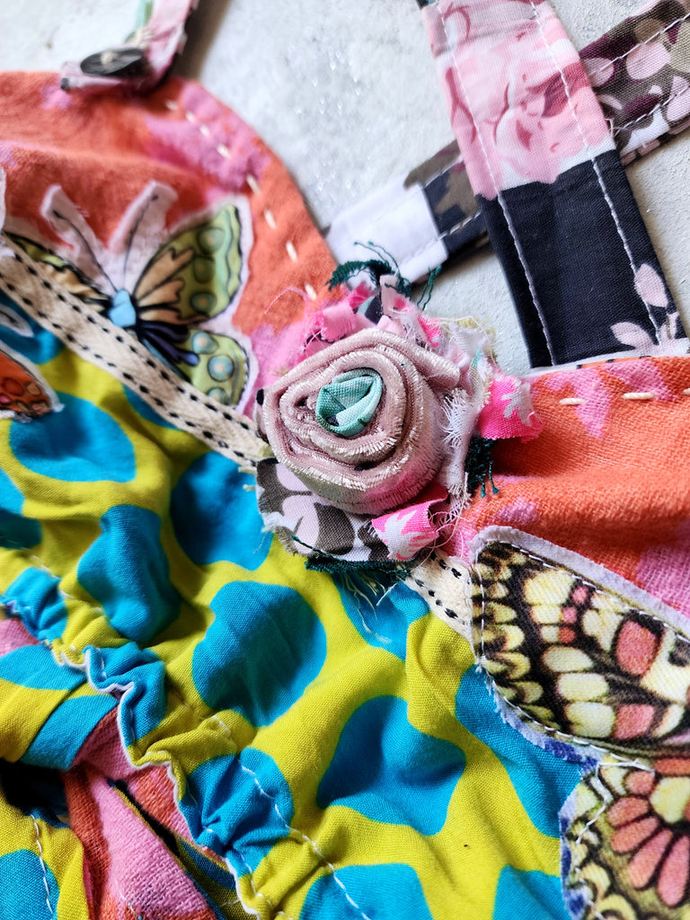 Garden Deluxe / New Age street-wear Avant-garde Accessories Crop-top Bralette Bra Cottagecore Bohemian Top Shabby Chic