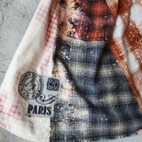 EVERY FALL I FALL IN LOVE  /Cottage Patched Avangard Coat Designer Jacket Artisan Distressed Buttondown Art