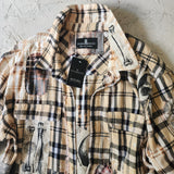 Beautifully Brocken / Designer Kimono Duster Upcycled Couture Vintage Denim Flannel Concept Boro Visvim Patchwork Sustainable Artisan